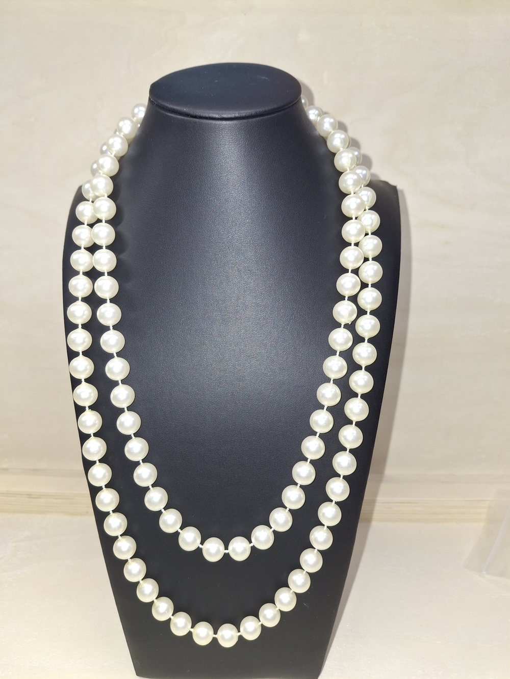 Classic White Faux Pearl Necklace